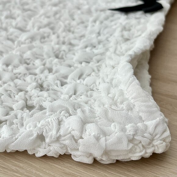 Halden London White Venus Luxury Stretch Bubble Maxi Skirt Size M / Pastel Goth - Picture 4 of 15